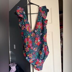 Summersalt - The Long Torso Ruffle Backflip Swimsuit - 14LT